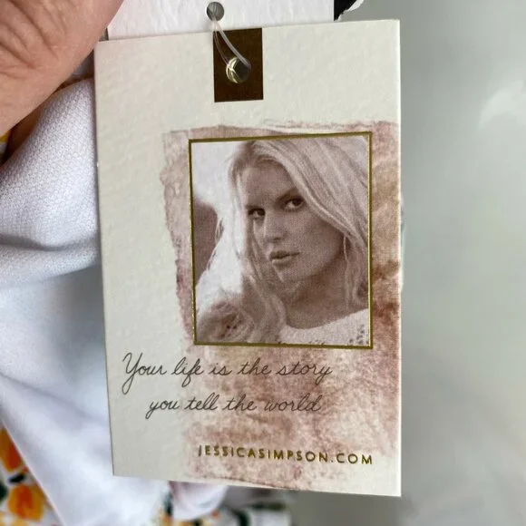 Jessica Simpson $98 Summer Dreaming Tie-Front One Piece Swimsuit Size S - Picture 7 of 7